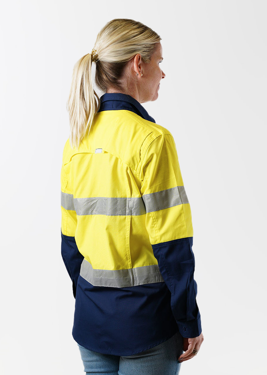 X Airflow Women's Taped Ripstop Shirt - Lightweight Breathable Outdoor Performance Top for Hiking, Running & Travel