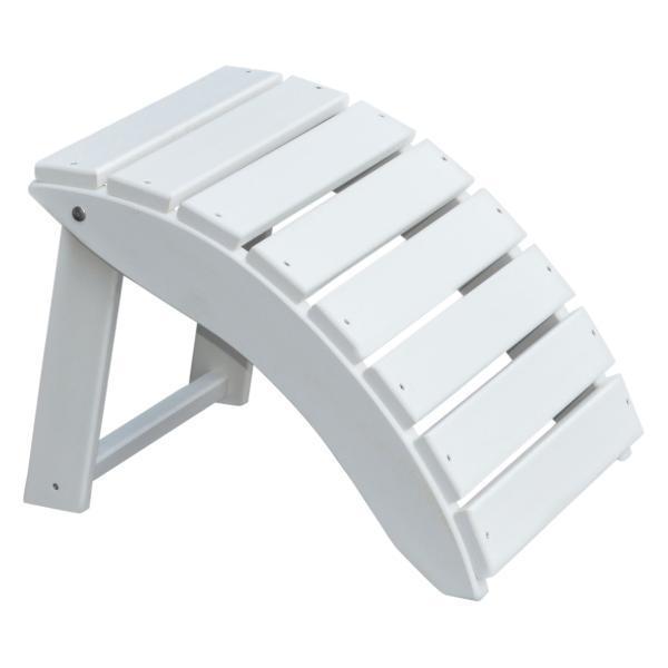 A&L Furniture Poly Folding Ottoman Stool - Lightweight Storage Footrest for Living Room, Bedroom, Patio - Perfect for Extra Seating & Home Organization