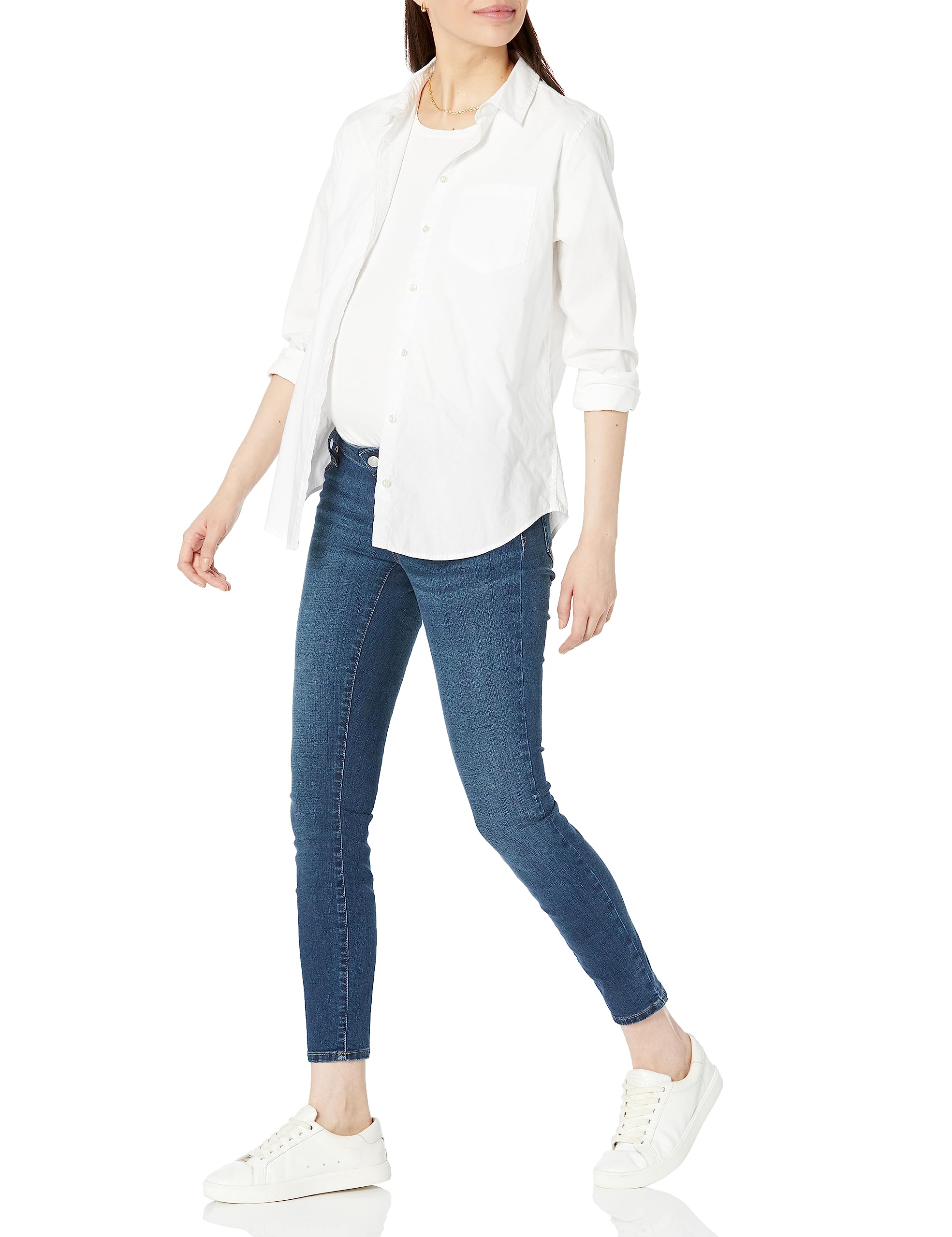 GAP Women's Maternity Skinny Jeans with Stretch Inset Panel - Comfortable Pregnancy Denim for Everyday Wear & Work