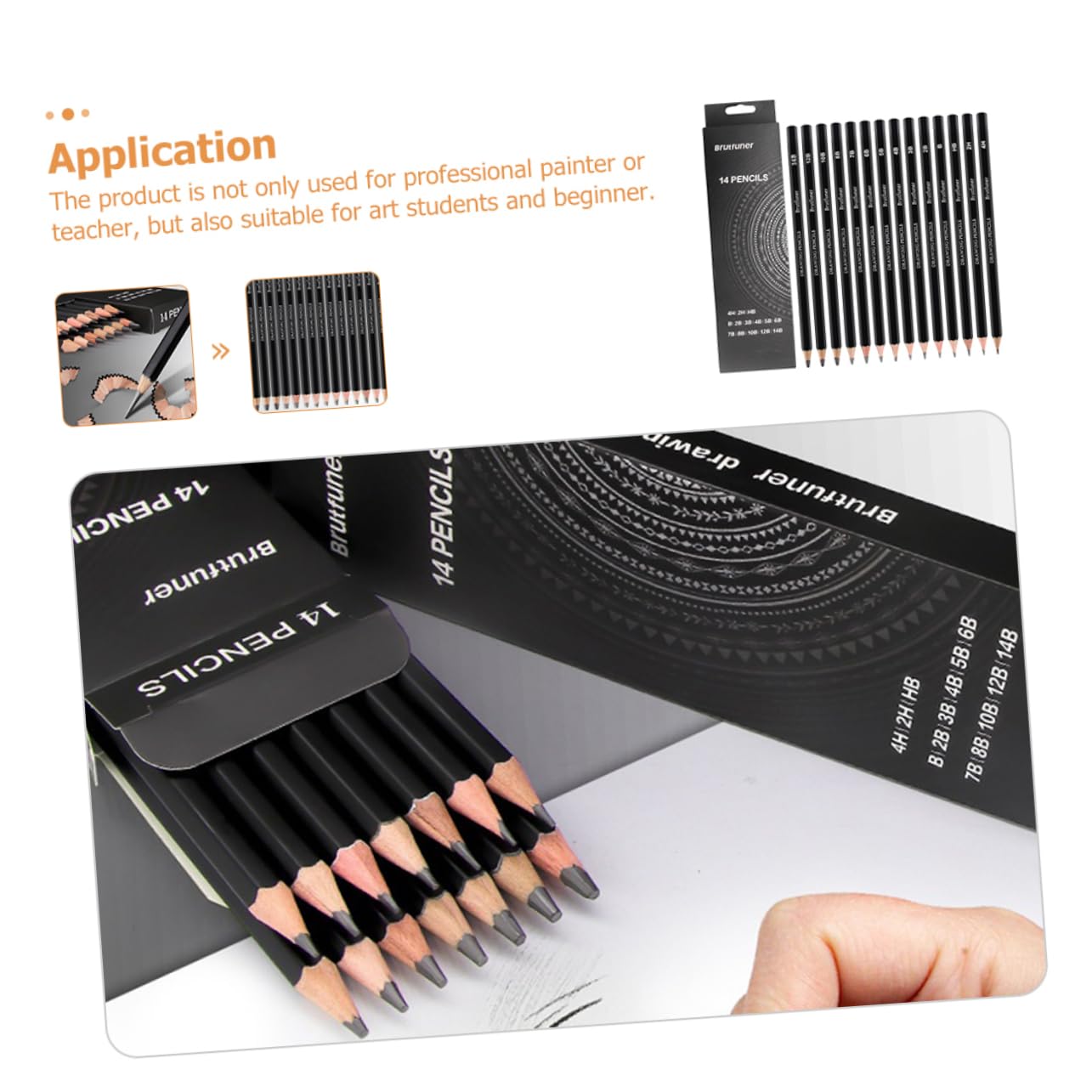 VILLCASE 28 Pcs Sketch Pencils Set - Professional Graphite Drawing Pencils for Artists, Sketching, Shading & Art Projects - Perfect for Beginners & Professionals - Ideal for Sketching, Portraits & Detailed Artwork