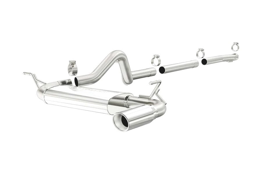 2007-2011 Jeep Wrangler JK 4-Door MagnaFlow Street Series Catback Exhaust System - Performance Upgrade for Off-Road & Daily Driving