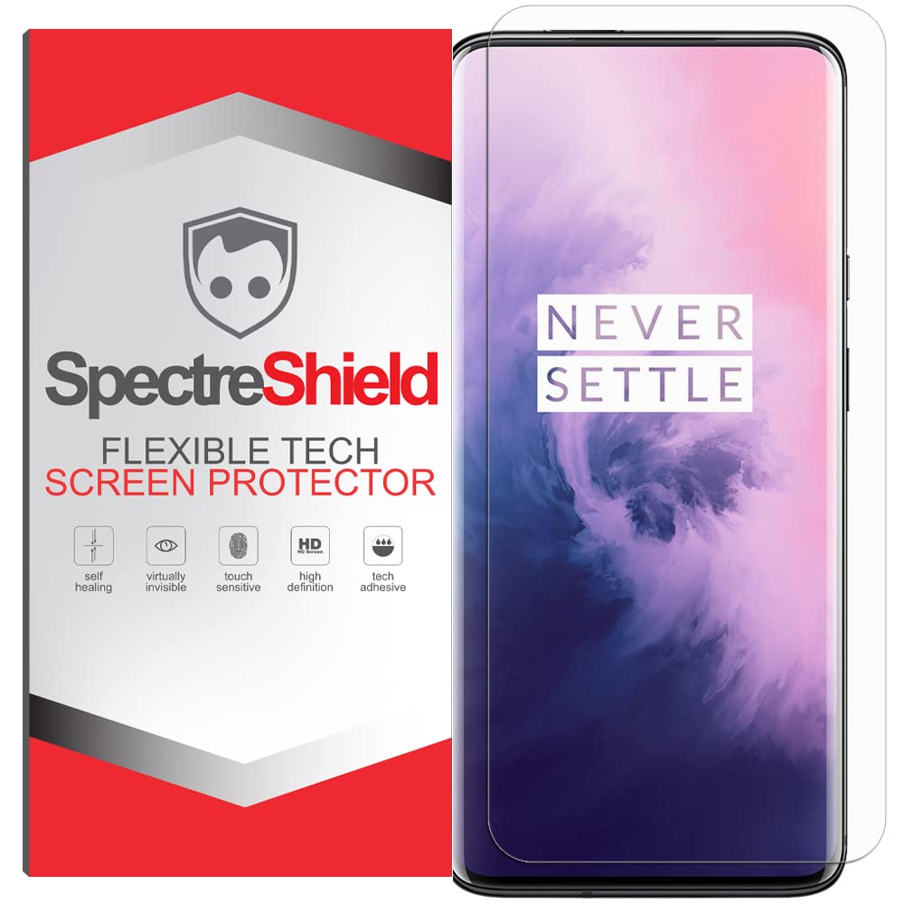 OnePlus 7 Pro Screen Protector - Spectre Shield Case Friendly TPU Film, Flexible Full Coverage Clear Screen Protector for OnePlus 7 Pro - Perfect for Daily Use, Gaming & Outdoor Protection