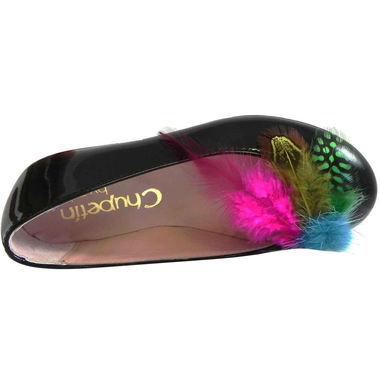 Chupetin 9328 Women's Ballet Flat Shoes - Black/Fuchsia Comfortable Slip-On Flats for Work, Casual & Dance