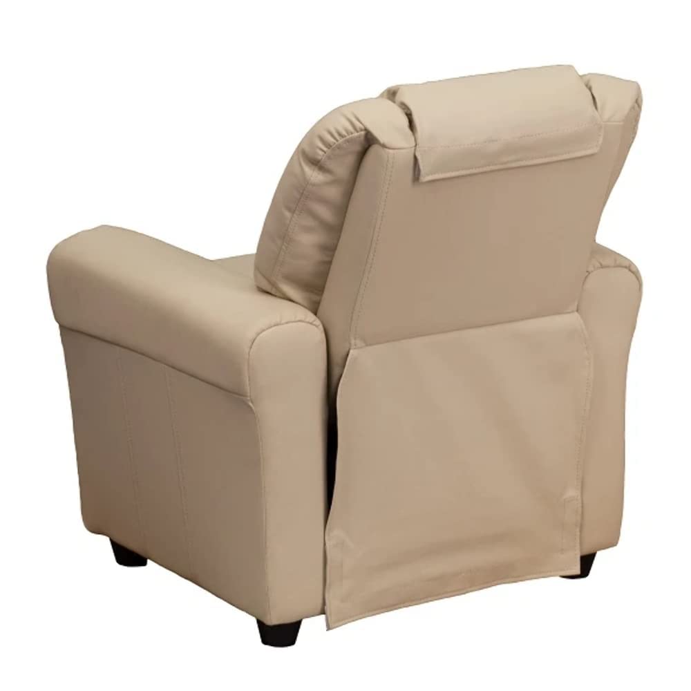 Personalized Kids Recliner Chair with Cup Holder & Headrest - Custom Name Embroidery - Perfect for Playroom, Bedroom & Movie Nights