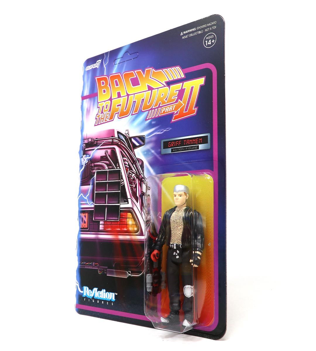 Griff Tannen BTTF2 ReAction Figure - Back to the Future Part 2 Collectible Toy for Fans & Movie Enthusiasts | Perfect for Display, Gifts, and Nostalgic Fun