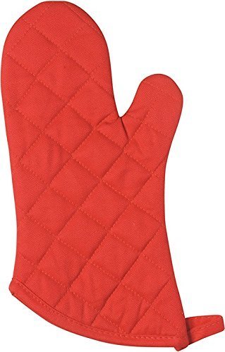DANICA NOW DESIGNS Red Oven Mitt - Heat Resistant Kitchen Glove for Baking, Grilling & Cooking - 1 Piece Set for Home & Professional Chefs
