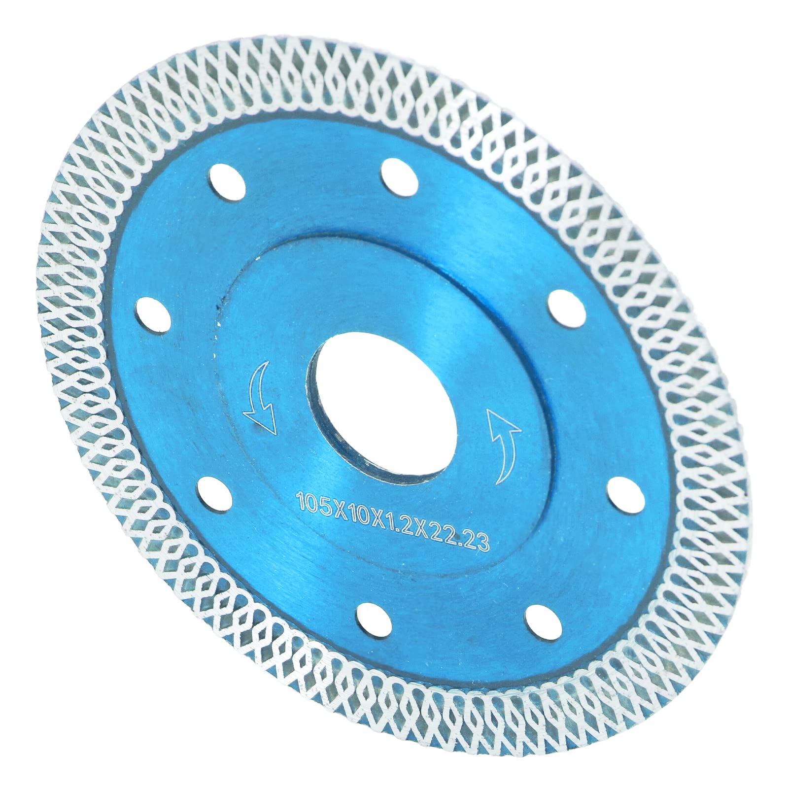 Premium Diamond Saw Blade - Hot Pressed Dry/Wet Cutting Universal X-Shaped Teeth for Marble, Granite & Tile Saws (Blue) | Perfect for Professional Stone Cutting, DIY Home Renovation & Construction Projects
