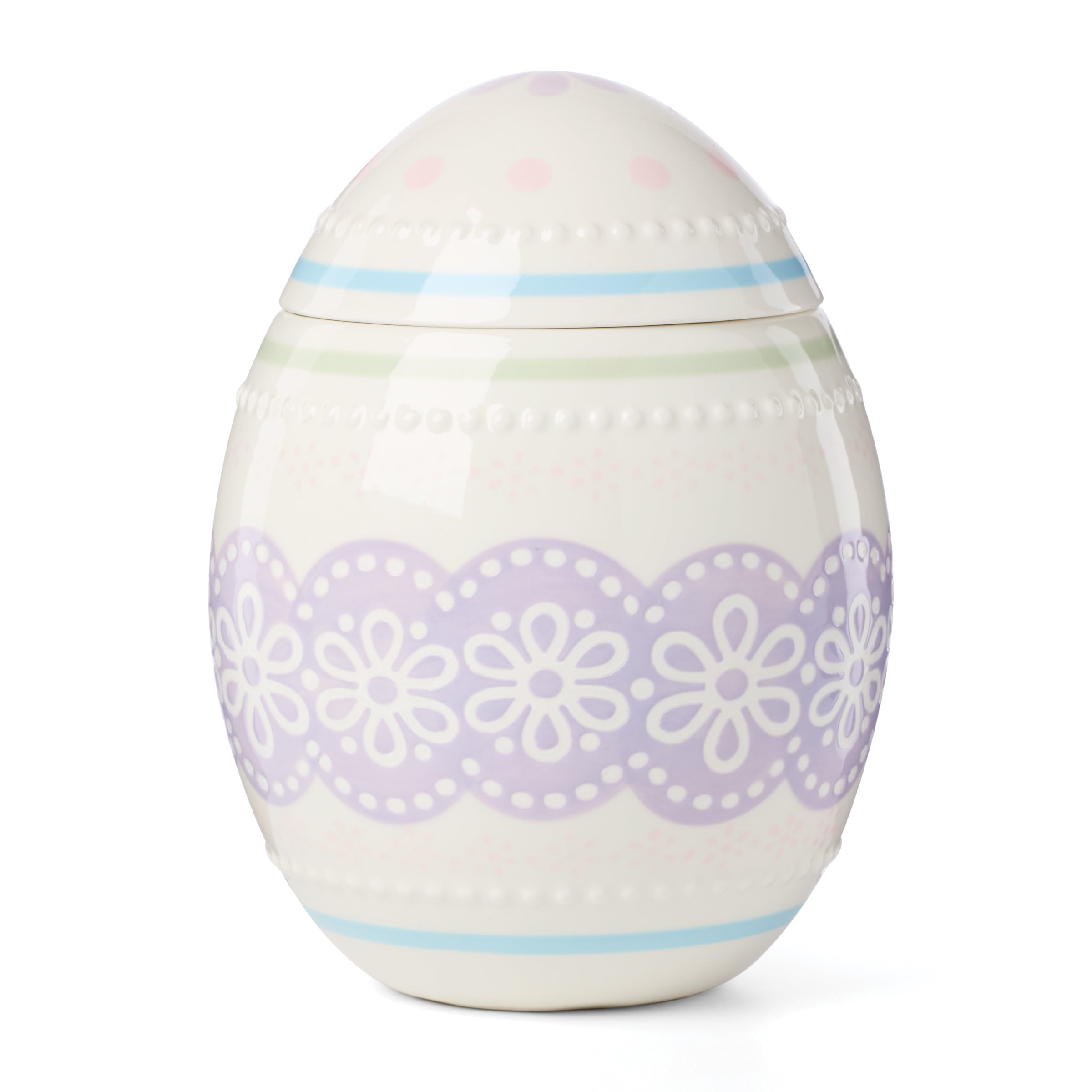 Easter Bunny Egg Candy Jar - Easter Basket Stuffers, Party Favors & Home Decor for Spring Celebrations