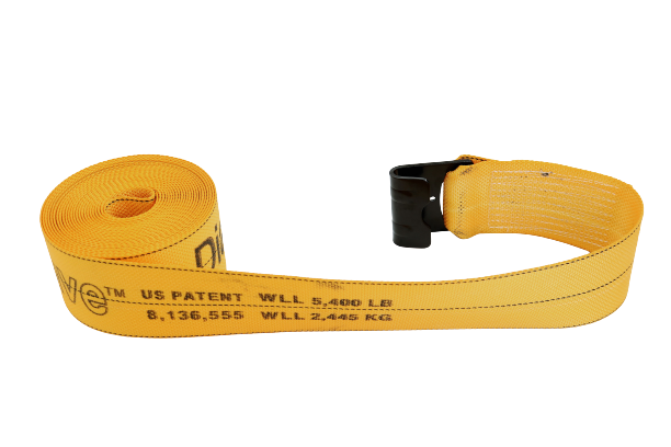 4-Pack 30' Diamond Weave Winch Straps with Flat Hooks - Heavy Duty Tow Straps for ATV, UTV, Boat & Trailer - 30,000 lb Break Strength - Off-Road Recovery & Towing Accessories