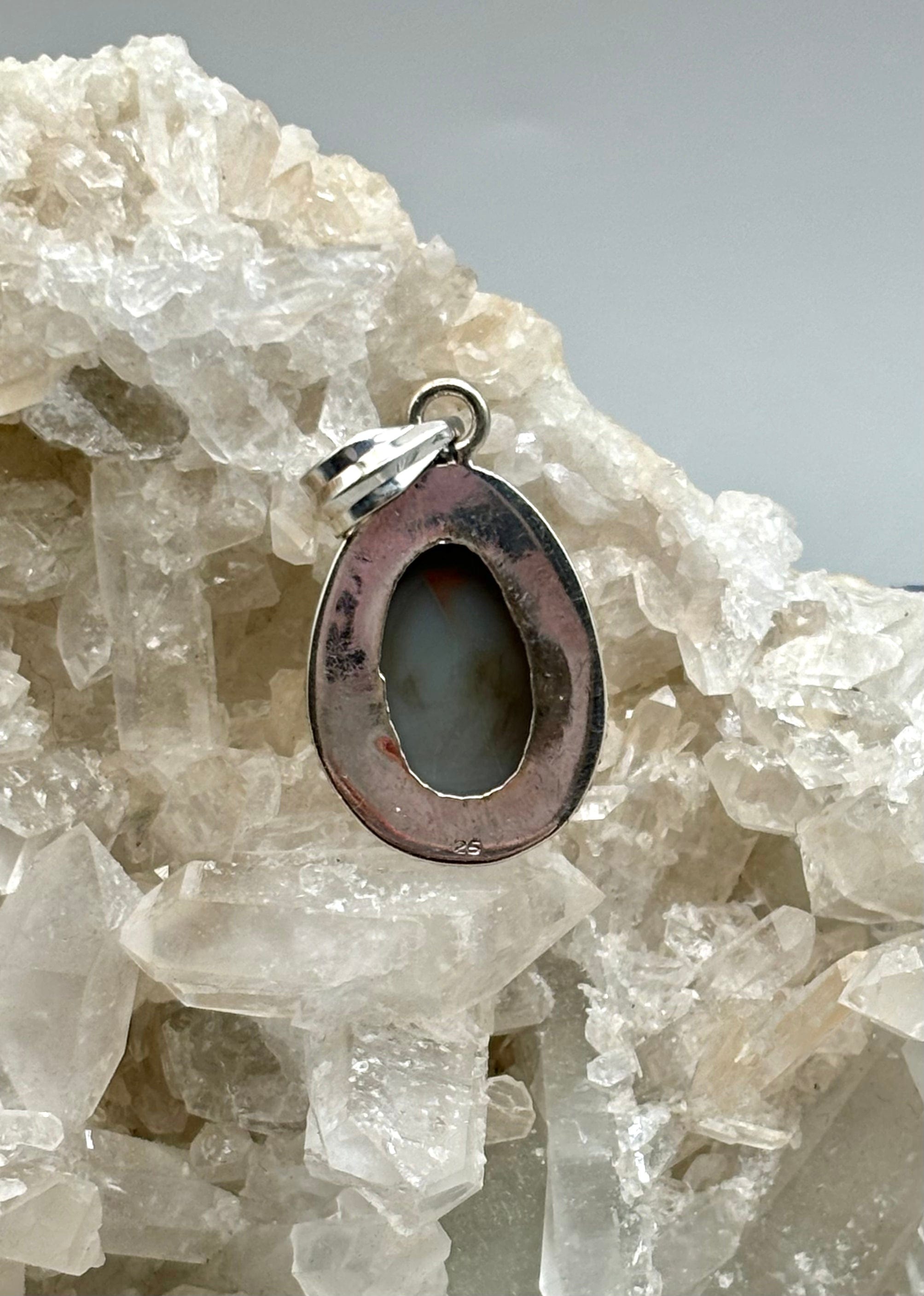 Aura Druzy Pendant Necklace - Healing Crystal Jewelry for Women, Natural Stone Spiritual Gift for Meditation & Energy Balancing | Perfect for Yoga, Reiki & Chakra Healing