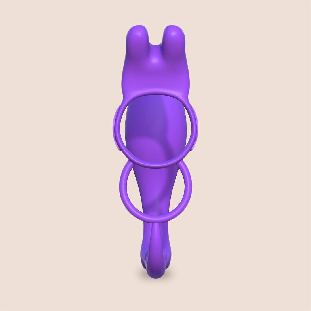 Fantasy C Ringz Ass Gasm Vibrating Rabbit - Remote Controlled Vibrating Plug with C Ring for Couples | Enhance Intimacy & Pleasure in Bedroom Play