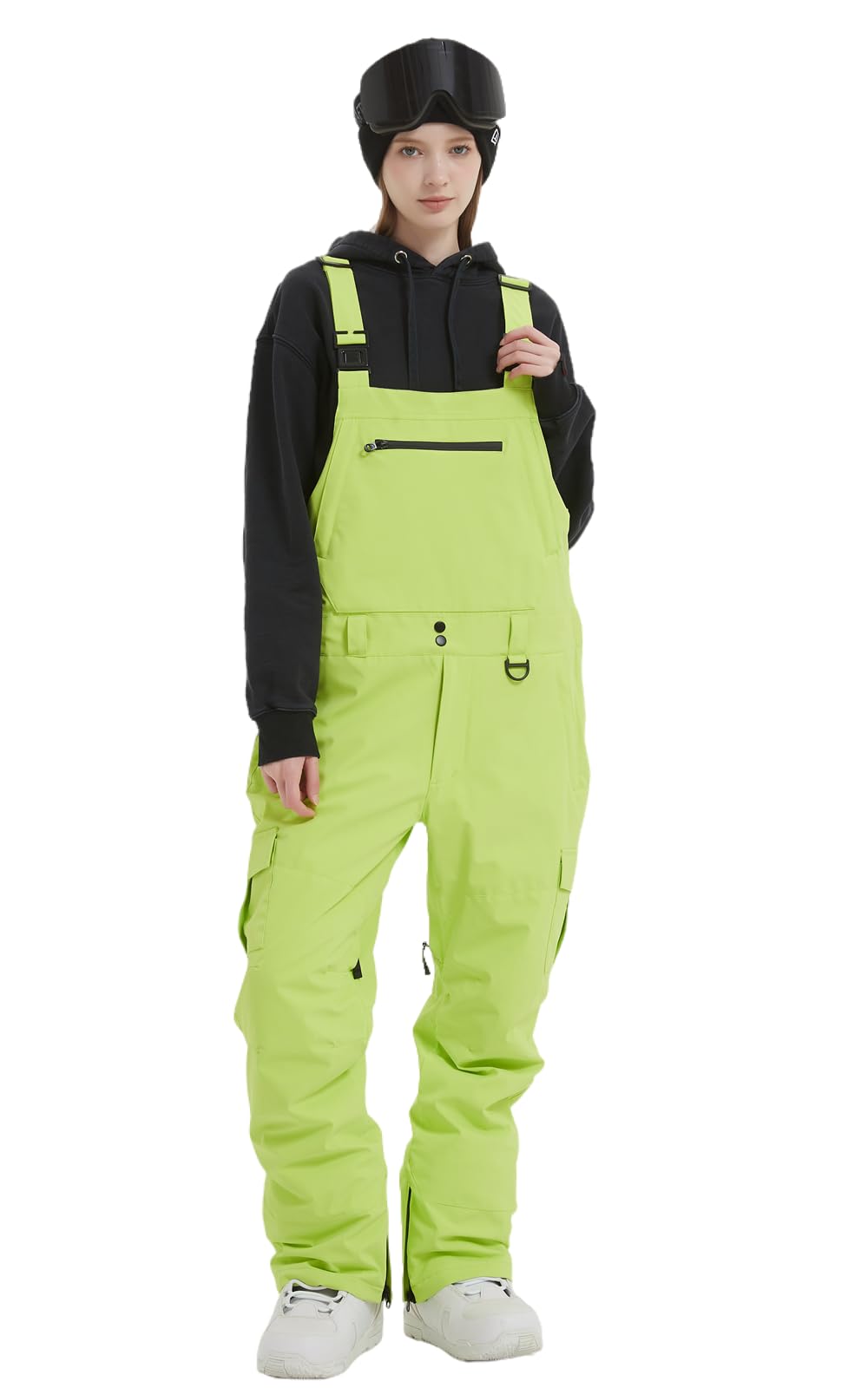 **Men's & Women's Snow Bib Overalls - Adjustable Waterproof Ski Pants with Windproof Insulation for Warmth - Perfect for Skiing, Snowboarding & Winter Outdoor Activities**