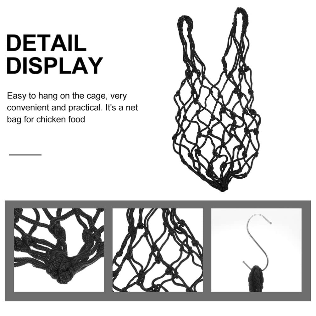 2pcs Stainless Steel Foraging Bag & Chew Toy for Cockatiels, Parakeets, and Birds - Durable Pet Feeder with Hooks for Chicken Coop & Feeding Rope - Perfect for Mental Stimulation and Playtime