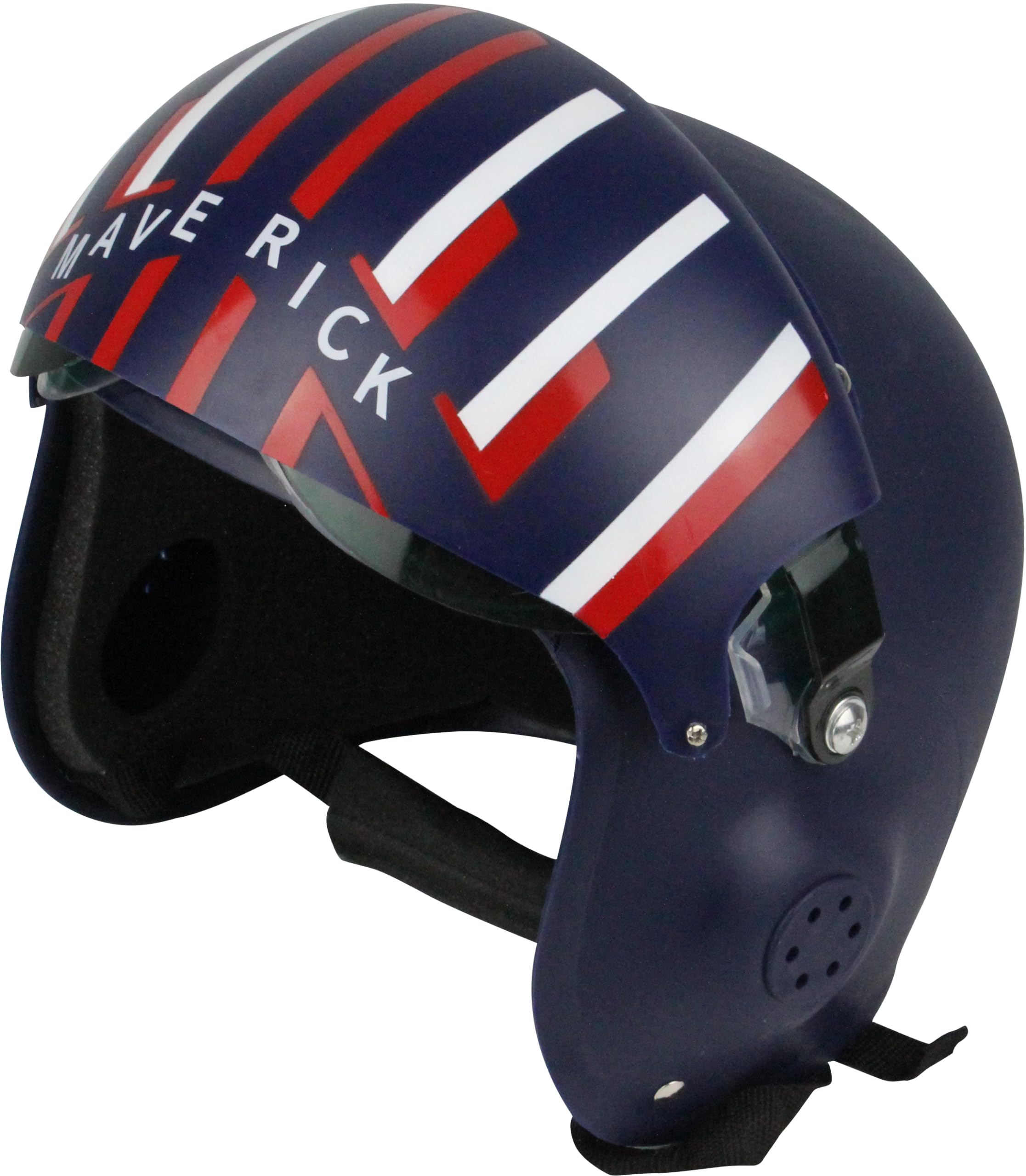 US Air Force Style Combat Pilot Helmet - Dark Blue Maverick Design for Adults | Perfect for Cosplay, Halloween Costumes & Aviation Enthusiasts