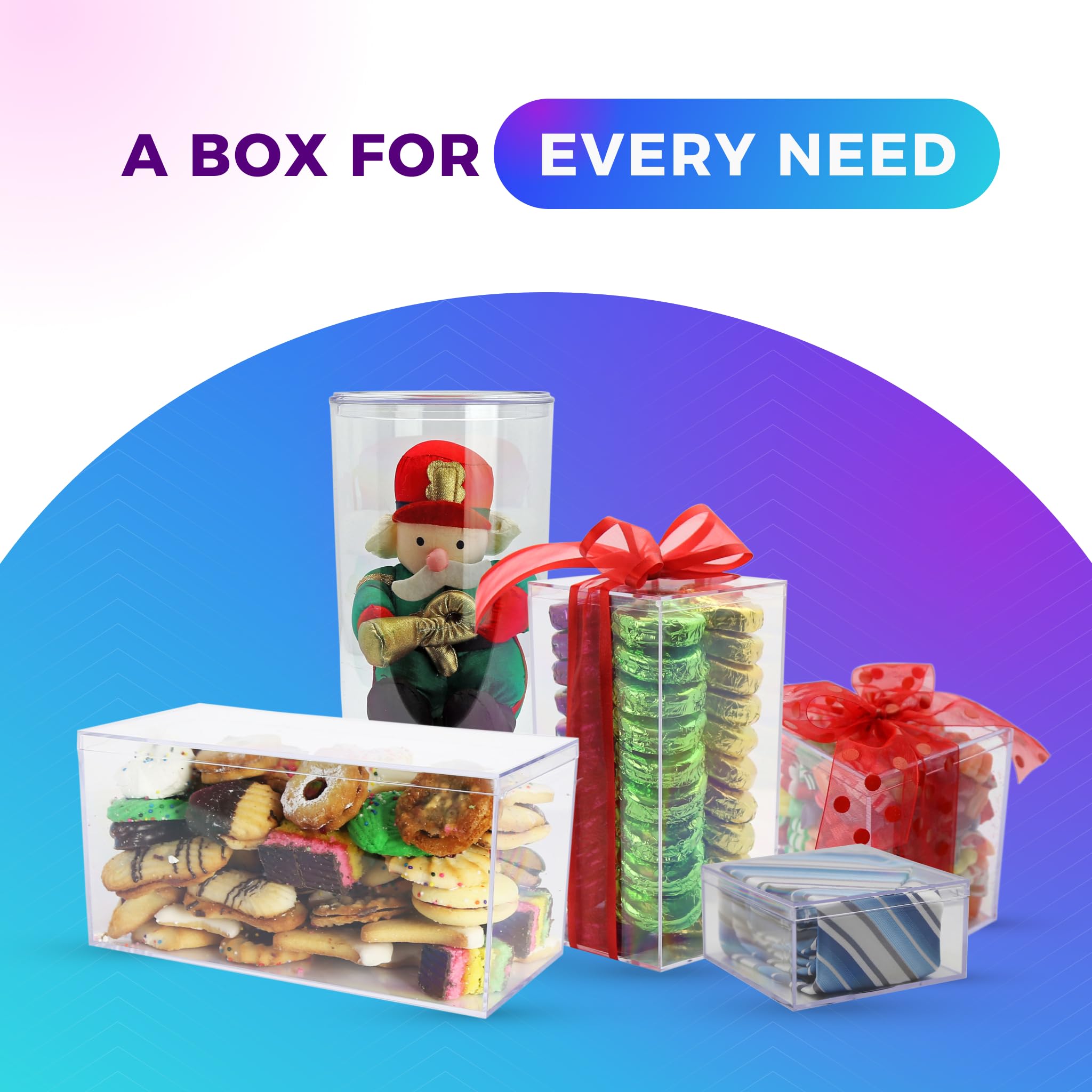 20 Pack Crystal Clear Hard Plastic Funko Pop Protector Cases - Stackable Display Box for Collectibles - Made in USA - Perfect for Gift Wrapping, Party Favors & Collection Showcase