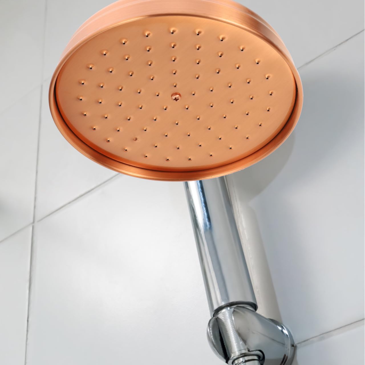 DOITOOL 7.8 Inch High Pressure Rainfall Shower Head - Round Vintage Antique Design, Waterfall Shower Head Replacement for Bathroom - Perfect for Spa-Like Experience and Relaxing Shower Time