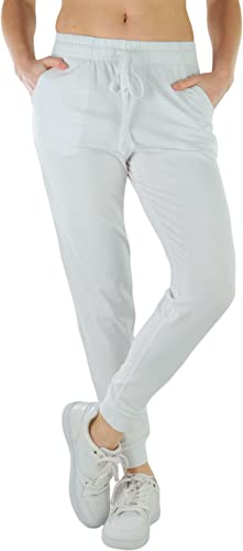 Joggers W/ Pockets - White