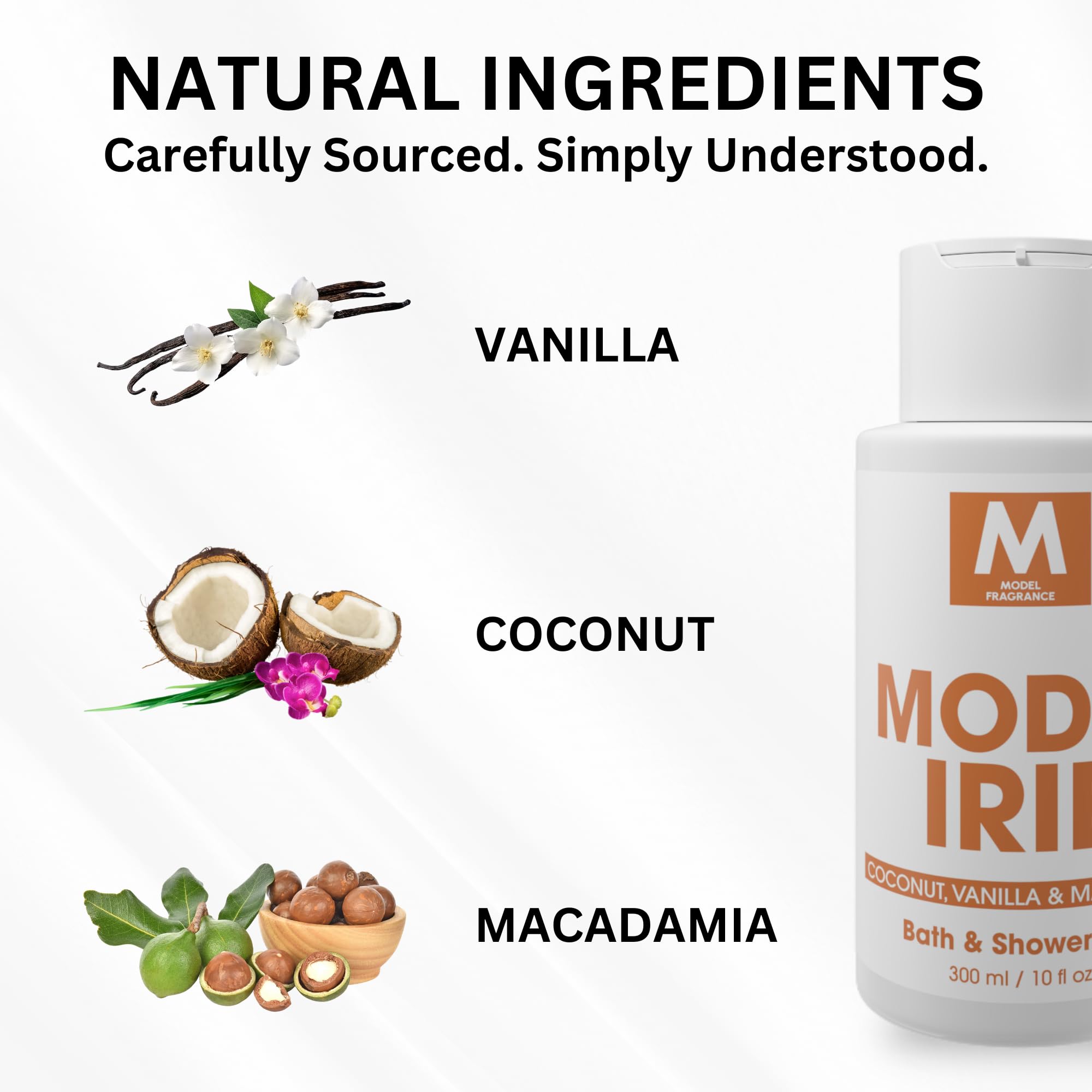 Irie Fragrance Body Wash - Coconut Vanilla Macadamia Scented Hydrating Shower Gel | Moisturizing & Refreshing Spa Quality Bath Product for Soft Skin | Perfect for Daily Use, Relaxing Showers & Self-Care Routines