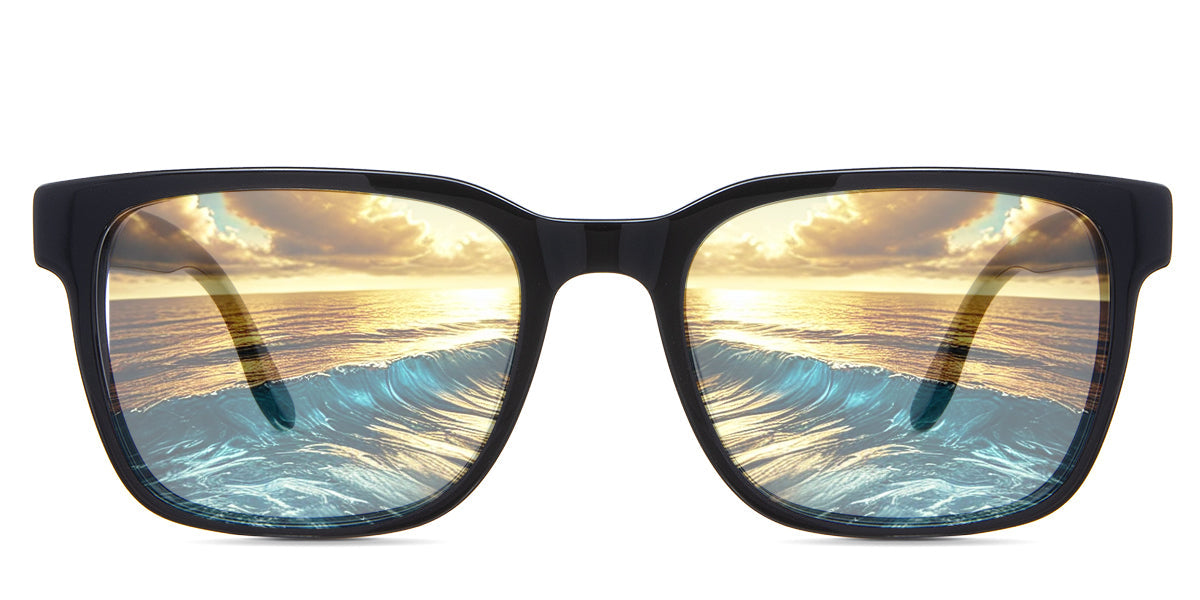 Wells Men's Prescription Tinted Glasses - UV Protection & Blue Light Blocking for Driving, Reading & Outdoor Activities