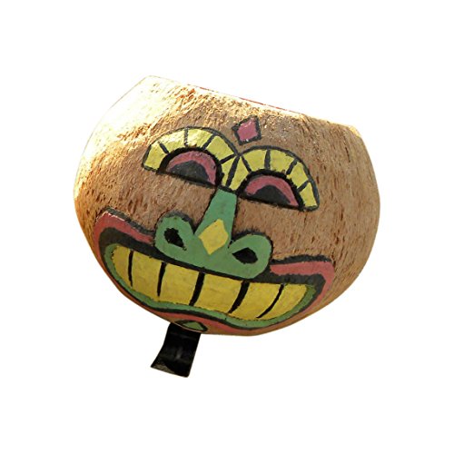 Grinning Gator GREEN Nose Tiki Face