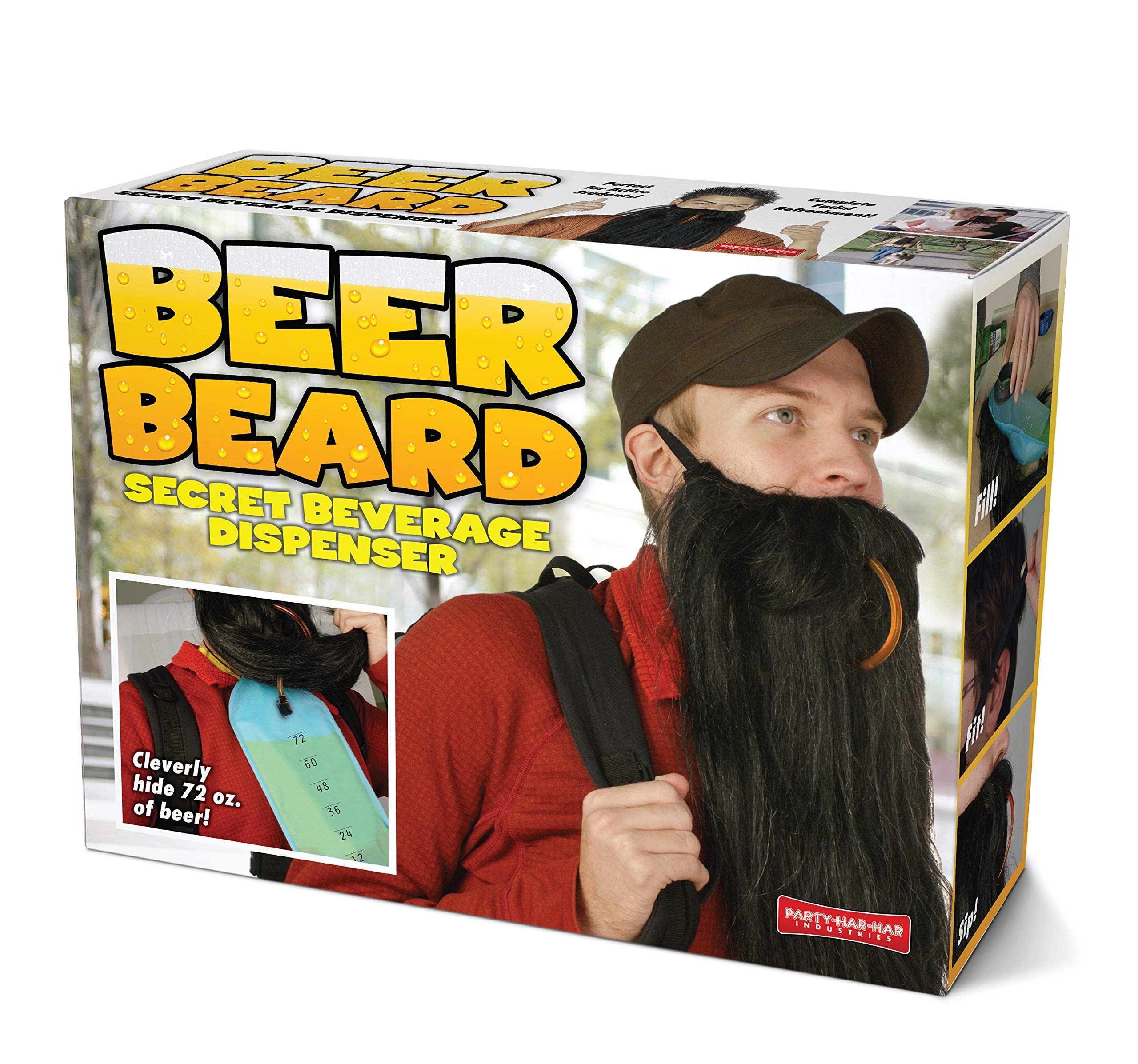 Funny Beer Beard Prank Gift Box - Authentic Prank-O Gag Present Box for Holidays & Parties | Novelty Gag Gift for Pranksters, Friends & Family | Perfect for Birthdays, Christmas & Office Pranks