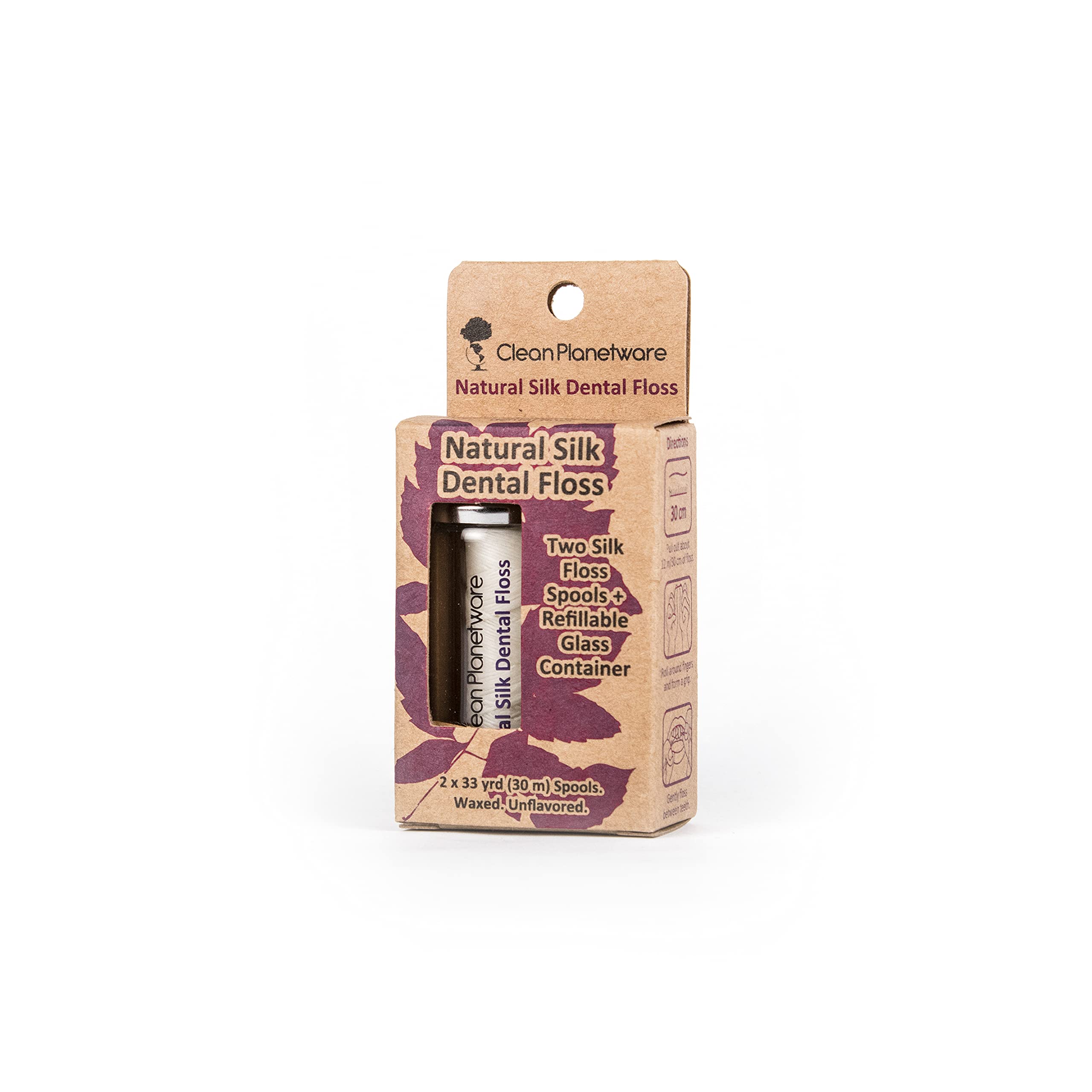 Natural Silk Dental Floss - Eco-Friendly & Biodegradable Floss for Sensitive Teeth | Perfect for Travel, Home & Office Use