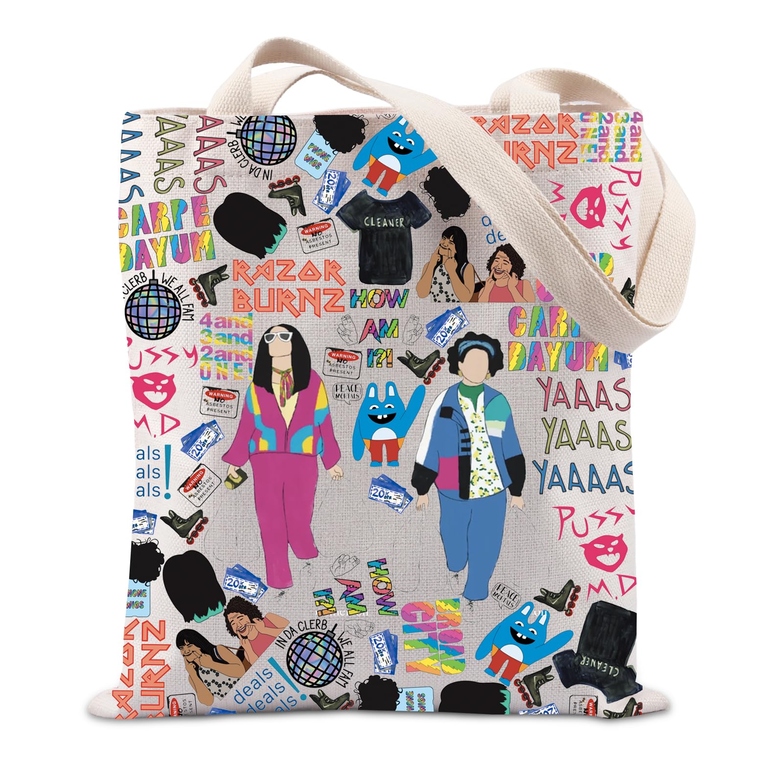 Lywjyb Birdgot TV Show Inspired Tote Bag - Stylish Canvas Shopper for Women | Perfect Gift for Fans, Girlfriend & Mom | Great for Shopping, Beach & Daily Use