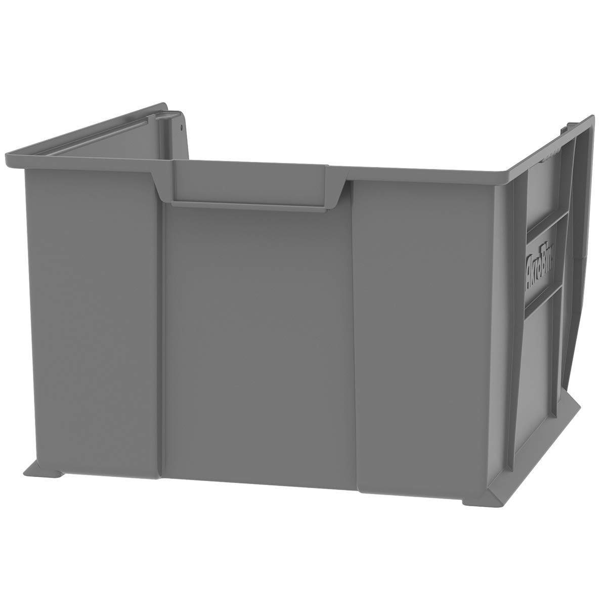Super-Size AkroBins 30283 Plastic Storage Bins - 20x18x12 Inch Clear Stackable Organizer for Garage, Classroom & Warehouse | Space-Saving Storage Solution for Tools, Toys & Office Supplies (1-Pack)