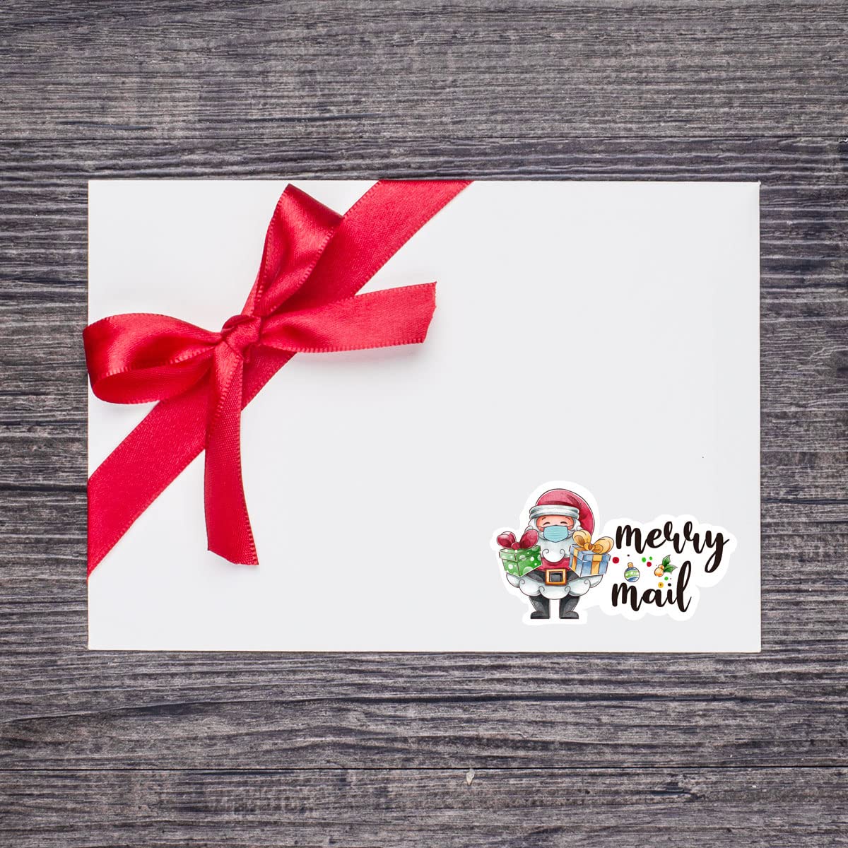 210 PCS Christmas Santa Claus Stickers for Small Business - Cute Merry Mail Stickers for Packages, Envelopes, Handmade Goods & Bags - Perfect for Holiday Gift Wrapping, DIY Crafts & Small Shop Branding