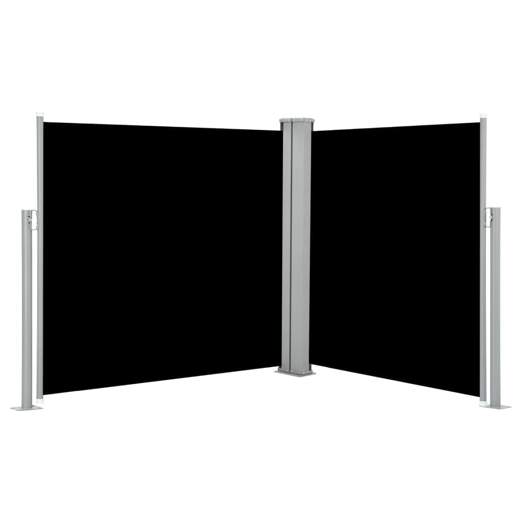 Retractable Side Awning Black - 47.2