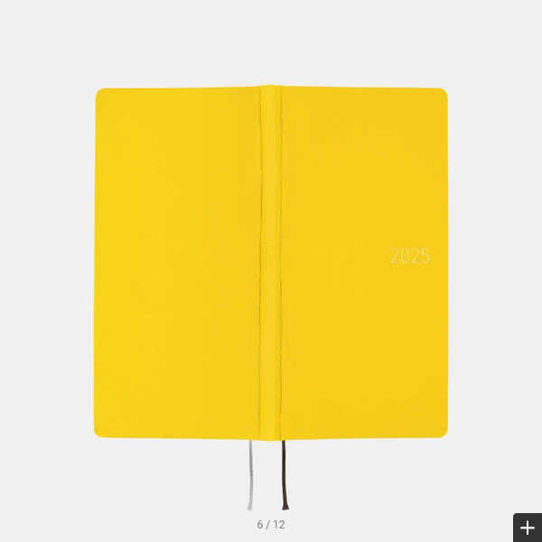 Hobonichi Techo 2025 Planner - Mustard Weeks Softcover Book, Weekly Horizontal Layout, January Start, Monday Start (English Edition) | Perfect for Journaling, Work Planning & Daily Organization