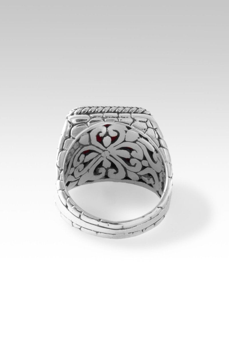 Believe Always Ring™ - Genuine Red Indonesian Coral Jewelry for Women - Perfect for Weddings, Anniversaries & Special Occasions