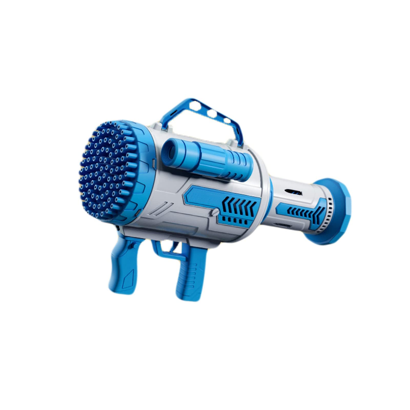 LIUTIAN 100 Holes Electric Bubble Machine Gatling Bubble Gun with LED Lights - Outdoor Kids Bubble Blower Toy for Parties, Backyard Play & Summer Fun (Blue)