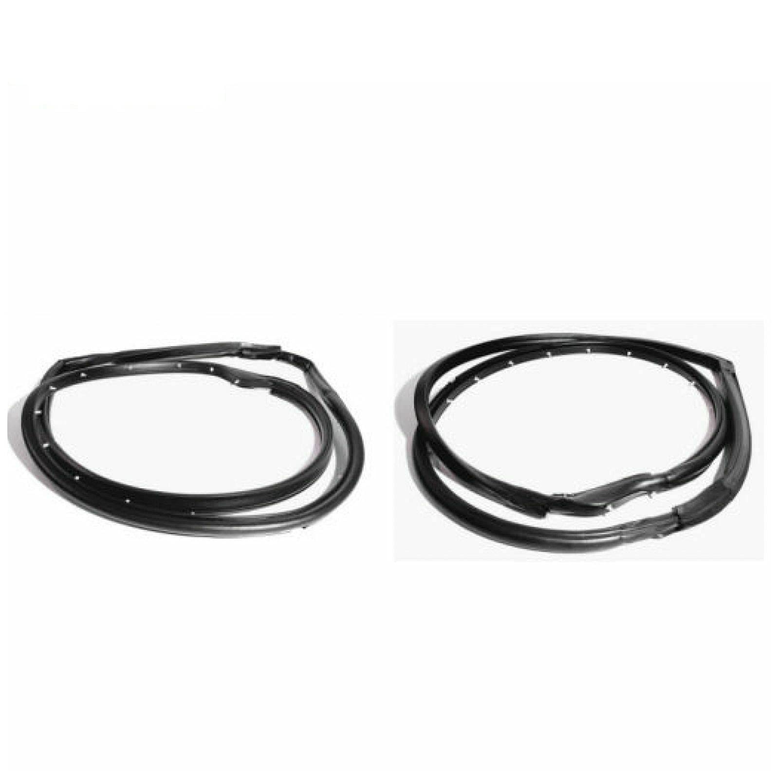 TOTMOX Full Door Weatherstrip Rubber Seal Set of 2 Pairs for Jeep TJ Wrangler 1997-2006 - Wind Noise Reduction & Weather Protection for Off-Road Adventures