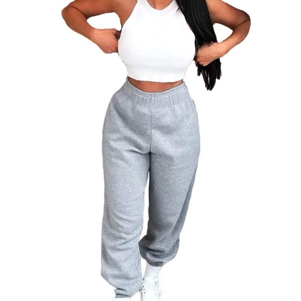 Zhipengou Women's High Waist Jogger Pants - Athletic Yoga Lounge Pants with Pockets for Workout, Running, Gym & Casual Wear