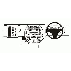 ClicOn No Holes Angled Dash Mount for Toyota RAV4 (2001-2003) - Secure Phone Holder for Hands-Free Navigation & Driving