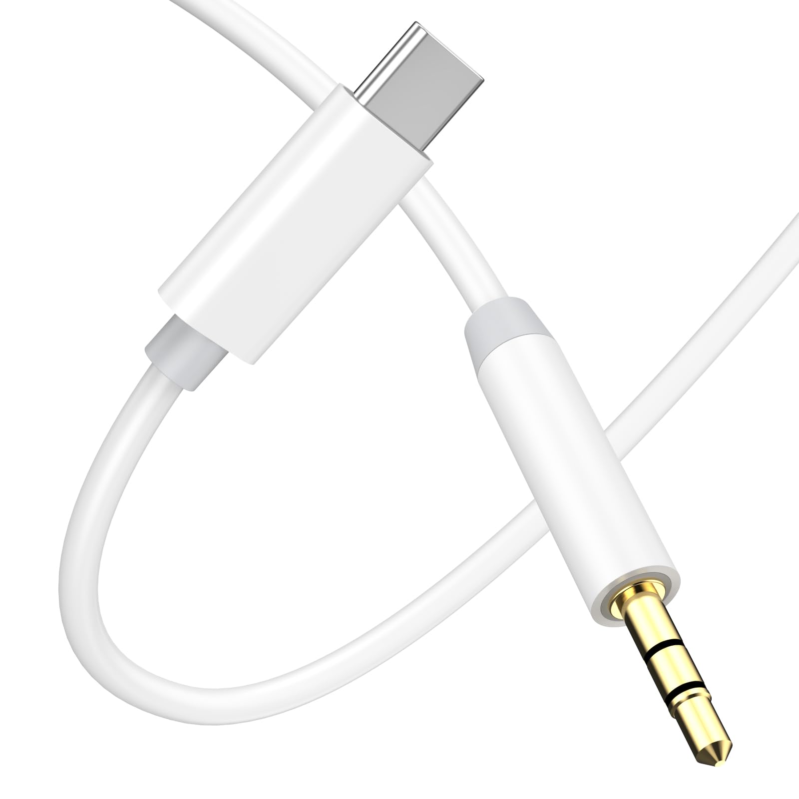 3.3ft USB Type C to 3.5mm Aux Audio Cable for iPhone 16/15 Series - Car, Home Stereo, Headphones & Speaker Compatible - Perfect for Music Streaming in Vehicles & Home Audio Systems