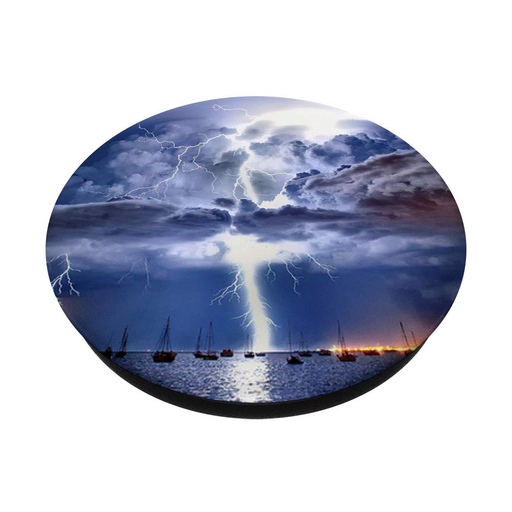 Hurricane PopSockets PopGrip - Interchangeable Phone Grip for iPhone, Samsung & Tablets - Secure Hold for Texting, Photos & Everyday Use