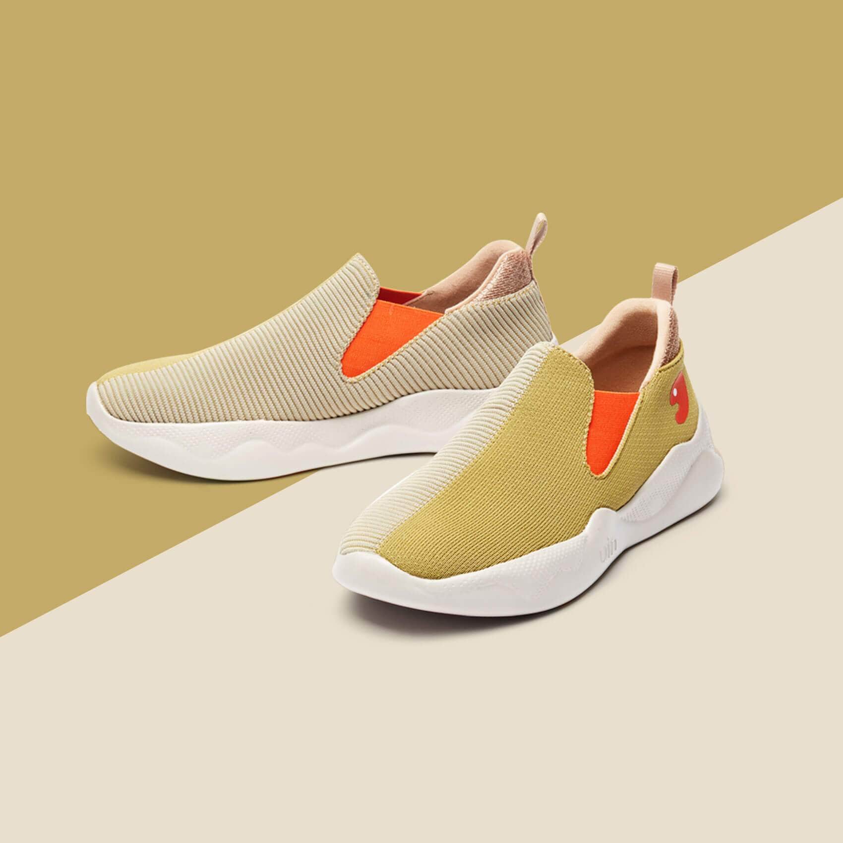 Oxford Tan Mijas II Women's Casual Sneakers - Comfortable Slip-On Walking Shoes for Women | Perfect for Work, Travel & Everyday Wear