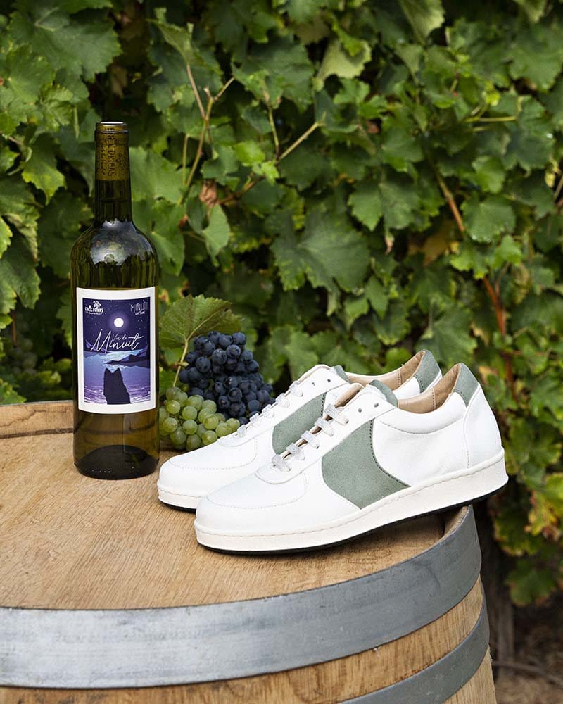 Cepage Vegan Leather Unisex Sneakers - Eco-Friendly Grape Leather Shoes for Men & Women | Chardonnay Color | Perfect for Casual Wear, Work & Sustainable Fashion