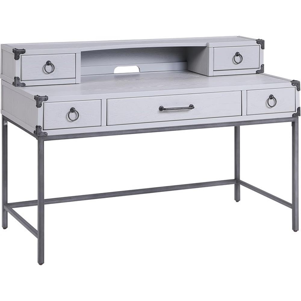 Acme Orchest 3-Drawer Wooden Desk Table in Gray - Modern Home Office Furniture for Study & Work