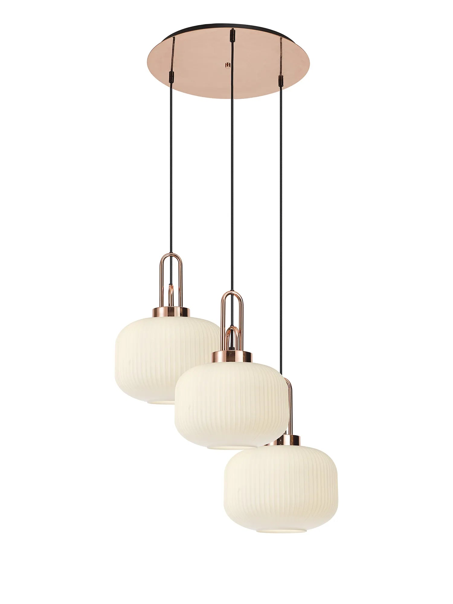 Stylish Cadiz 3-Light Cluster Pendant - Modern Ceiling Lighting Fixture for Dining Room, Kitchen Island & Living Room Decor