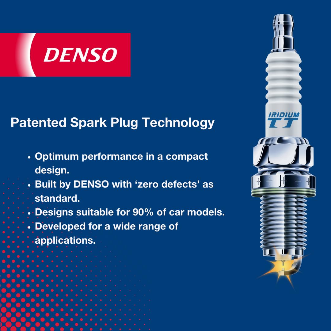 Denso (5720) IRE01-31 Iridium Racing Spark Plug - High Performance Spark Plug for Cars, Motorcycles & ATVs - Pack of 1 - Ideal for Racing, Off-Road & High-Performance Engines
