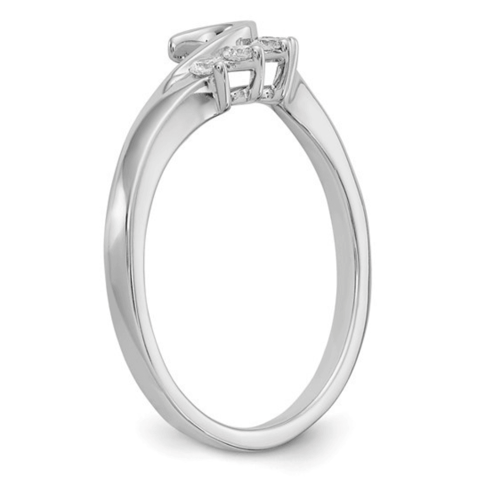 14K White Gold Lab Grown Diamond Ring for Women - Elegant Engagement & Wedding Band - Perfect for Proposals, Anniversaries and Special Occasions