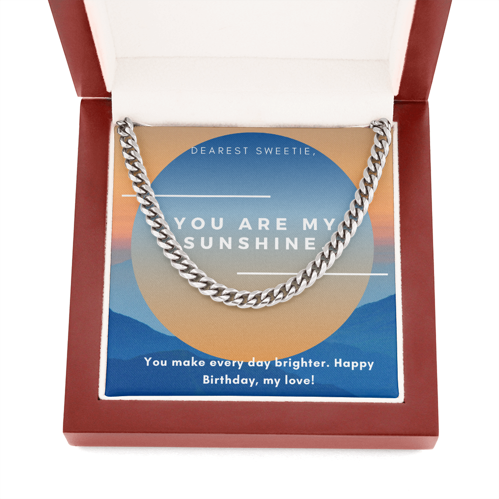 Stylish Men's Chain Necklace - Perfect Birthday Gift for Husband, Boyfriend, or Fiancé - Ideal for Anniversaries, Valentine's Day & Special Occasions