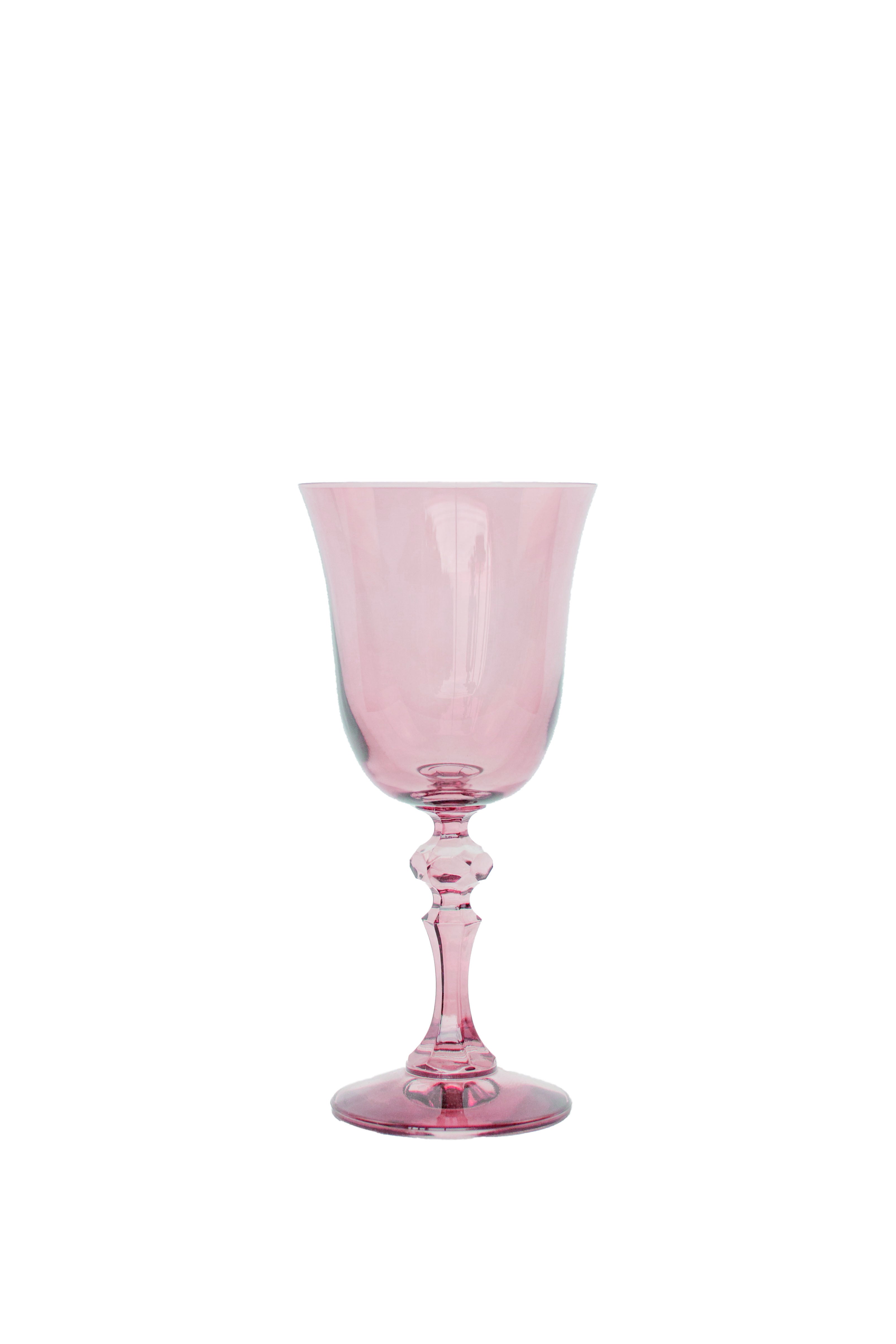 Elegant Estelle Colored Regal Goblet Set of 2 - Rose Gold Wine Glasses for Wedding, Anniversary & Special Occasions - Perfect for Champagne, Cocktails & Fine Dining