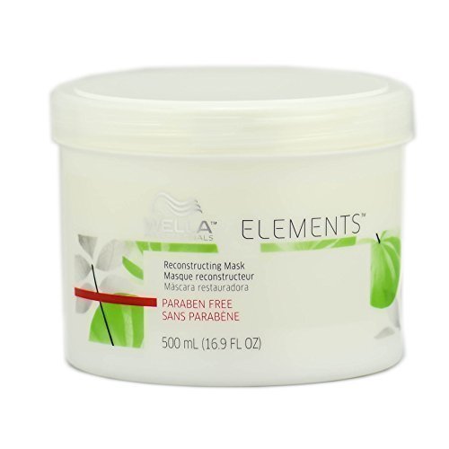 Wella Elements Reconstructing Hair Mask 16.9 Oz - Paraben Free, Sulfate Free, Deep Conditioning Treatment for Damaged Hair - Salon Quality Hair Care for Dry, Frizzy & Color Treated Hair at Home