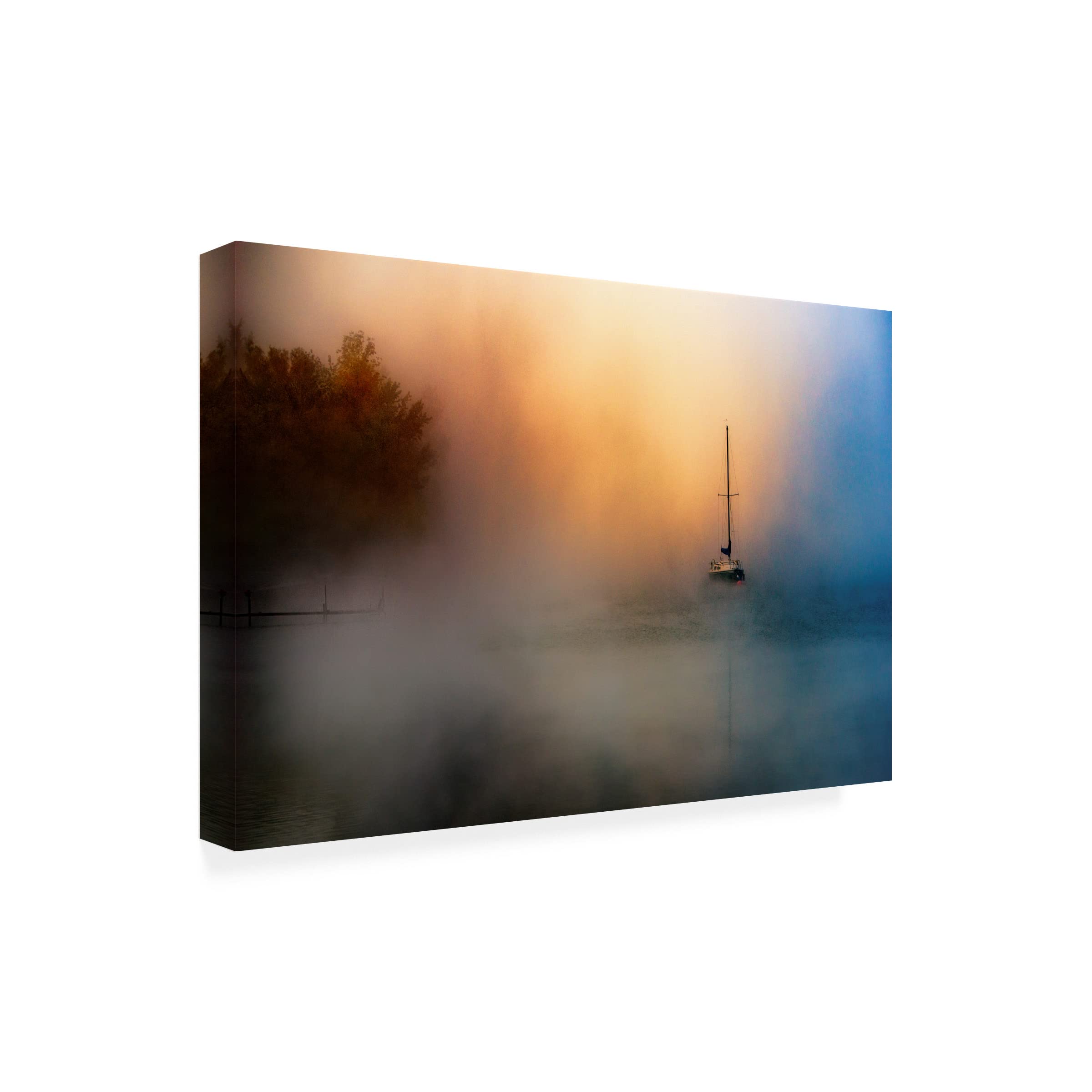 Trademark Fine Art 'Autumnal Orpheus' Canvas Wall Art Print by Zoran Dujic Lighthunter - Handmade Oil Painting Reproduction for Living Room, Bedroom & Office Decor