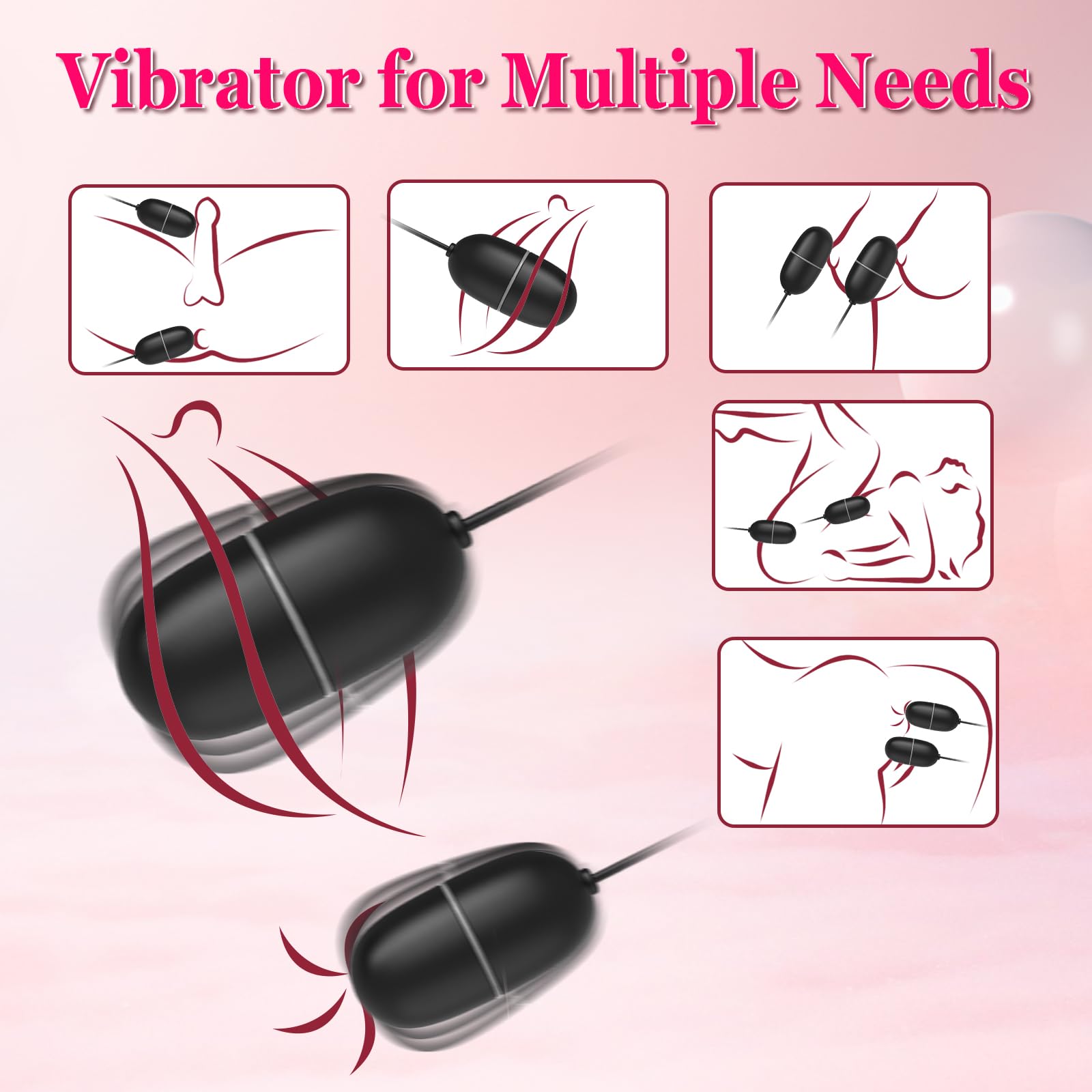 7-Speed Mini Bullet Vibrator for Women - Remote Control USB Rechargeable G-Spot & Clitoral Stimulator - Couples Sex Toy for Bedroom & Travel Use