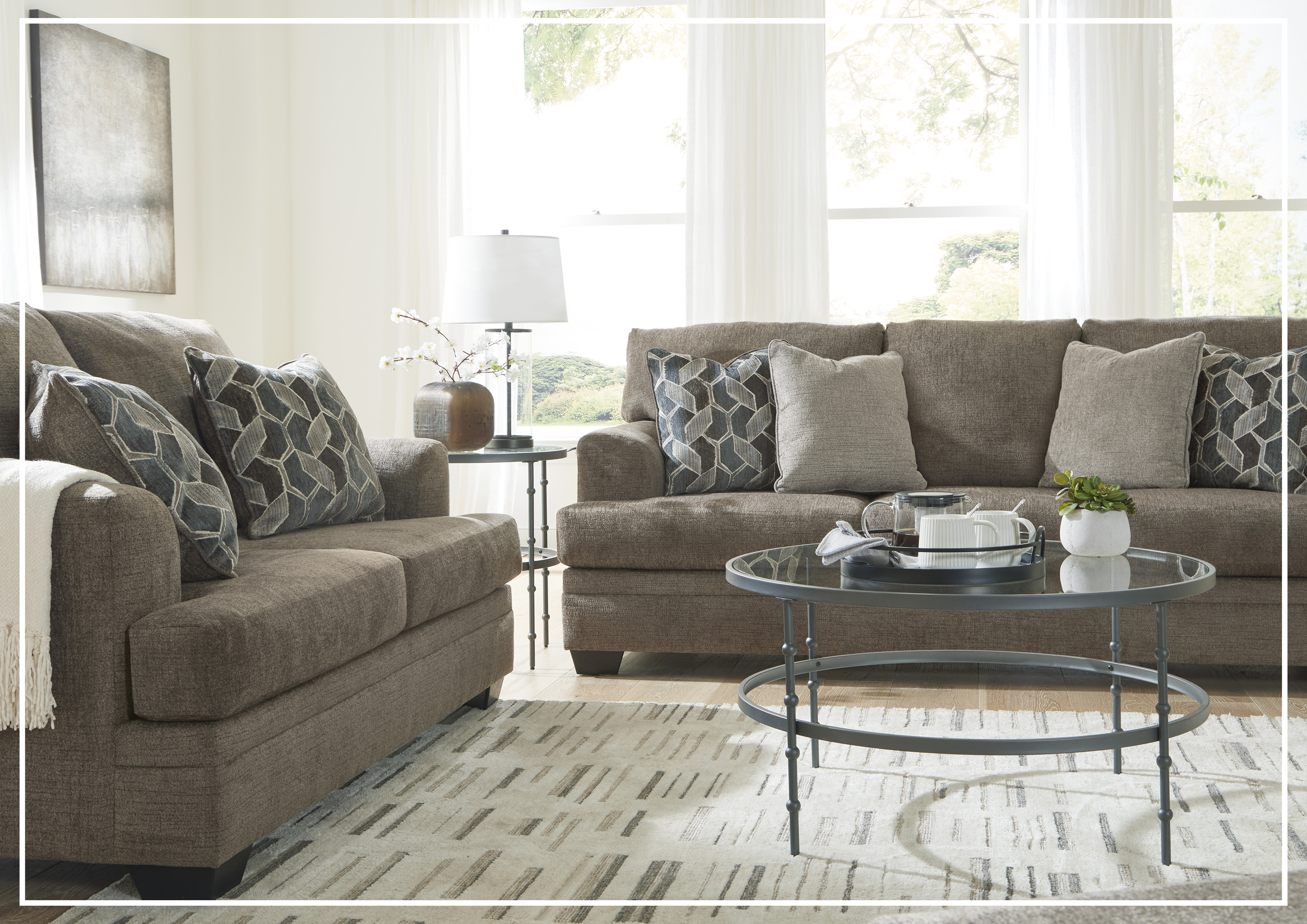 Gio Italia Seabrook 3-Seater Queen Sofa Bed with Taupe Upholstery - Convertible Sleeper Sofa for Living Room, Guest Room & Small Spaces